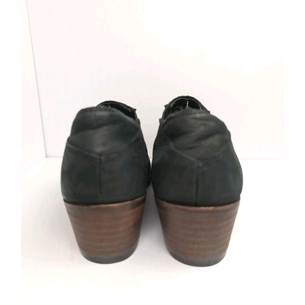 Wolverine Alice Black Leather low Ankle Bootie Slip On Womens 6.5 - Picture 6 of 8